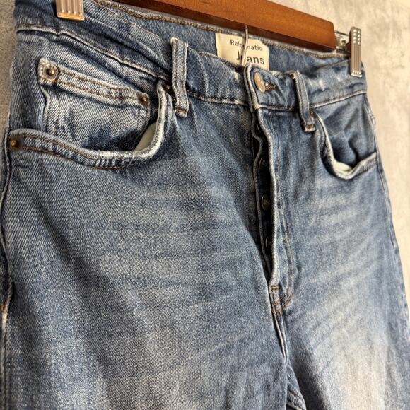 Reformation Denim - Reformation Serena High Skinny Jeans  Medium Wash Button Fly Size 25